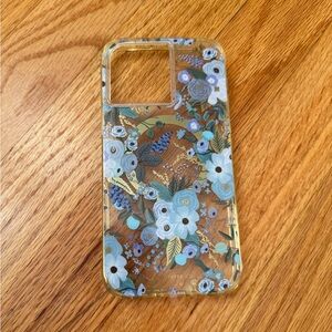 Rifle Paper Co. Case for MagSafe iPhone 14 Pro Max Garden Party Blue